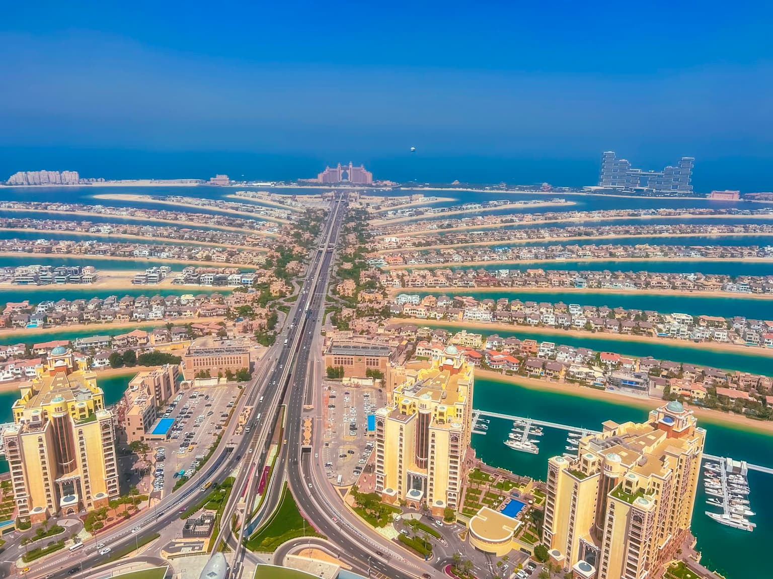 Palm Jumeirah, from the air